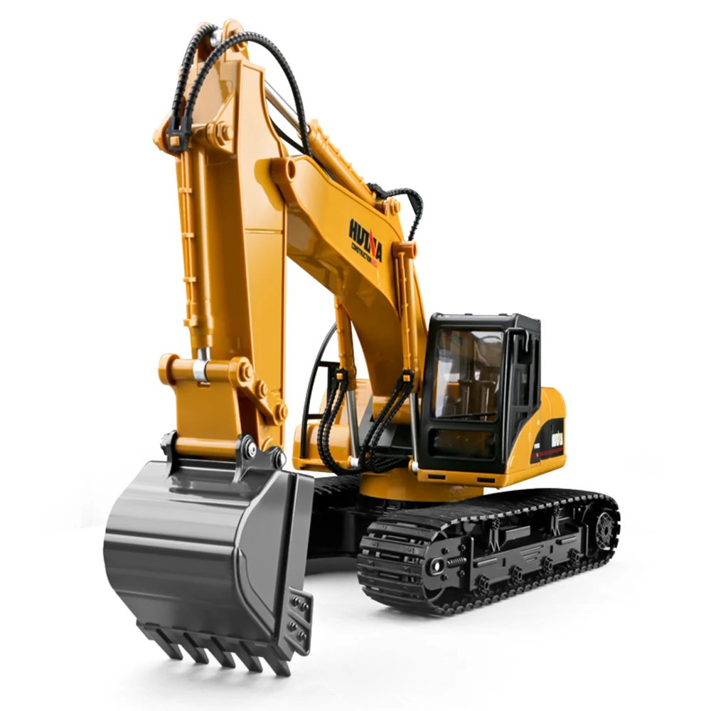 HUINA 1550 1/14 15CH 680 градусов вращающийся сплав ковш RC экскаватор строительный