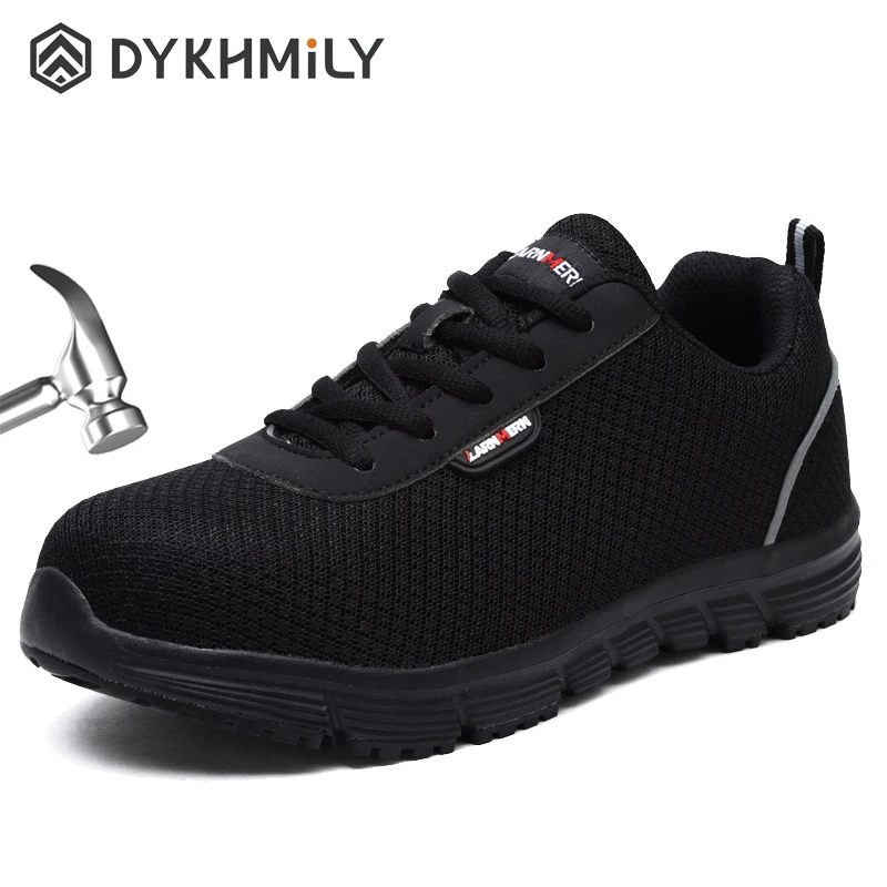 DYKHMILY/Рабочая безопасная обувь со стальным носком для женщин нескользящие