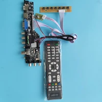 kit b156xw02 v 0v 1v 2 40 pin lvds upgrade av vga usb dvb 1366768 screen 3663 tv digital lcd controller board diy