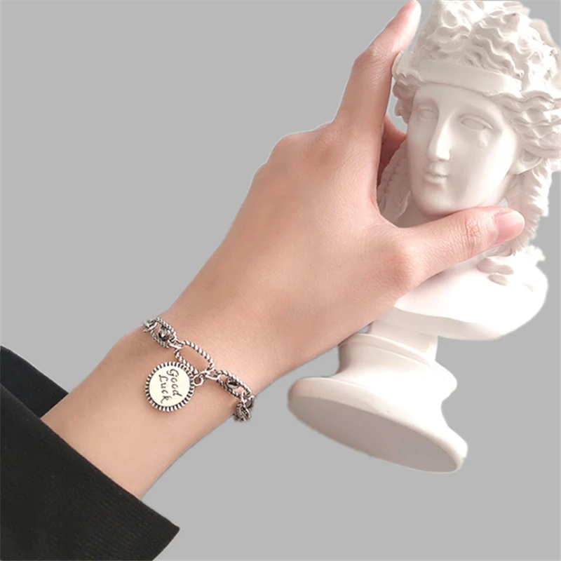 Женский винтажный браслет с буквами в стиле панк браслеты для тенниса подвески