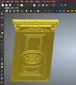 3D модель STL рельефа для мебели формата STL cnc-Door_2
