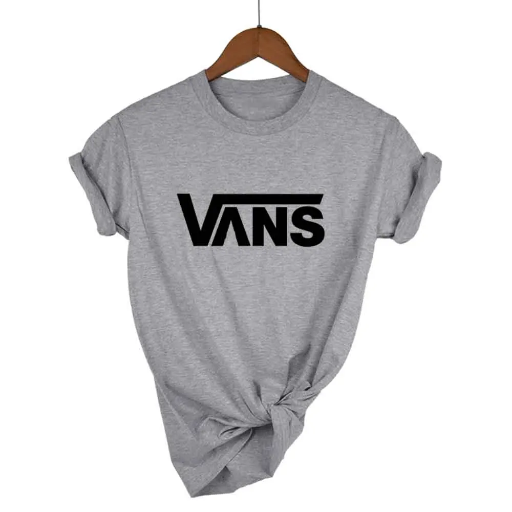 

VANS Women's T-shirt Harajuku Luxury goods Tshirt Women Ladies Than Heart Graphic T shirts Women 2021 Summer Clothes