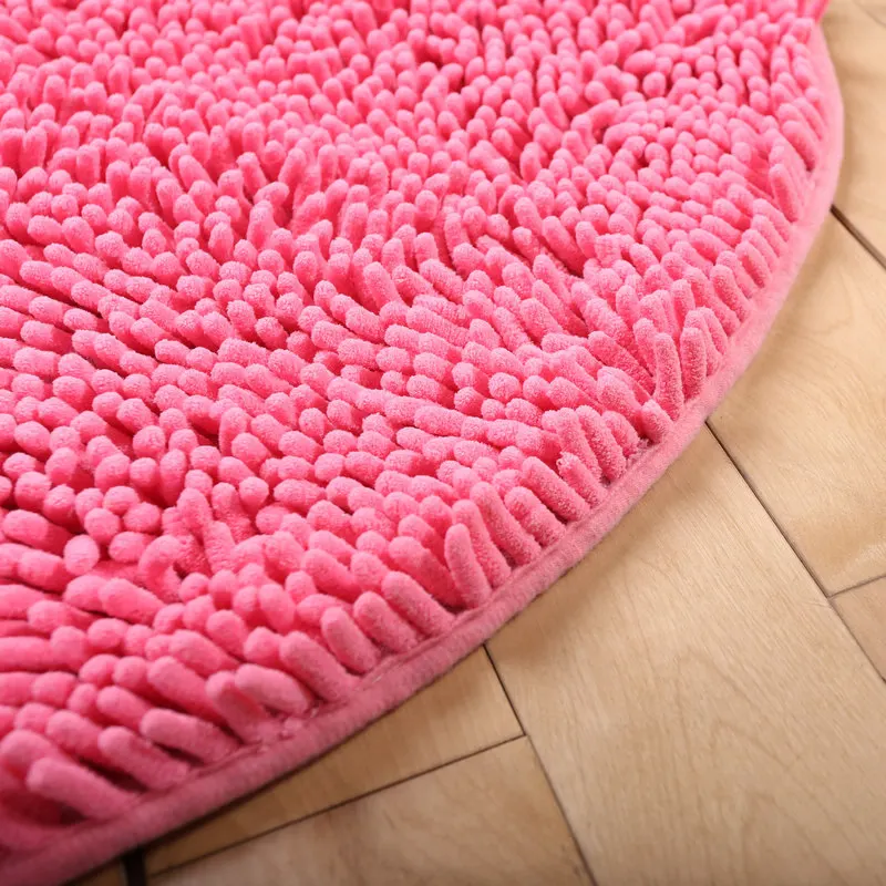 Длинный шерстяной шенильный круглый ковер Zeegle для гостиной детской комнаты