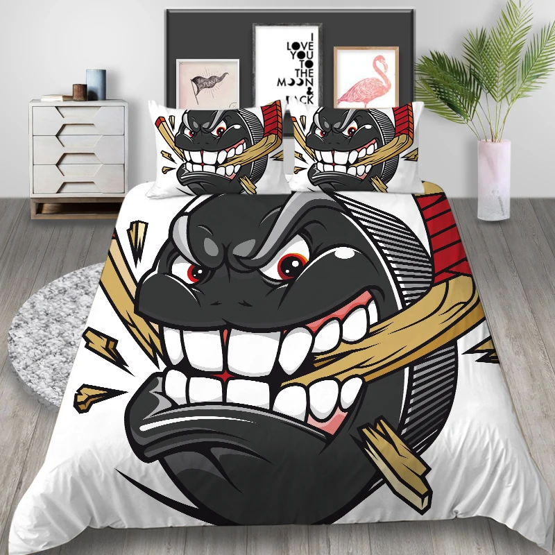 

Thumbedding Kids Bedding Set Little Monster Cartoon Fashion Duvet Cover Queen King Twin Full Single Double Unique Design Bed Set