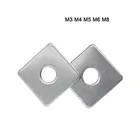 M3M4M5-M16 304 Высококачественная квадратная прокладка из нержавеющей стали, квадратная плоская прокладка, квадратные шайбы, Навесная стена с квадратной прокладкой