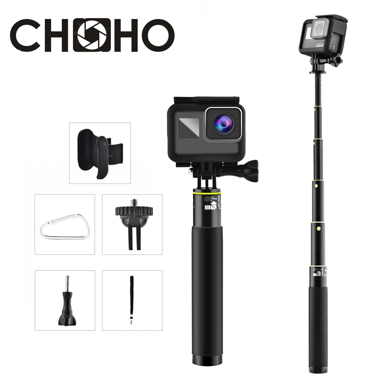 Для селфи палки Go Pro ручной выдвижной + пульт дистанционного управления для Gopro HERO