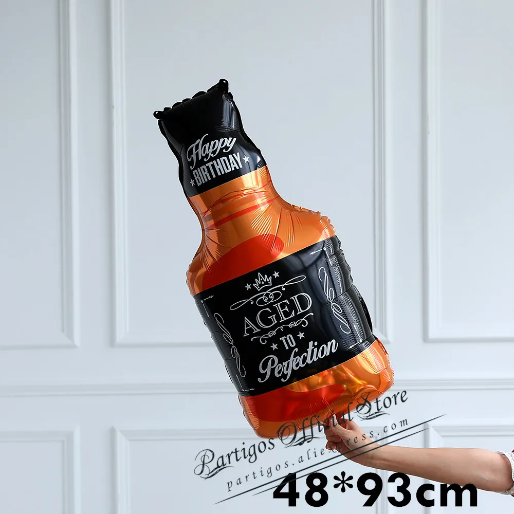 Whiskey 1 шт Виски шар человек 40th день рождения пиво и виски День Рождения Декор мужской день рождения в возрасте до совершенства Джек да - Цвет: Whiskey