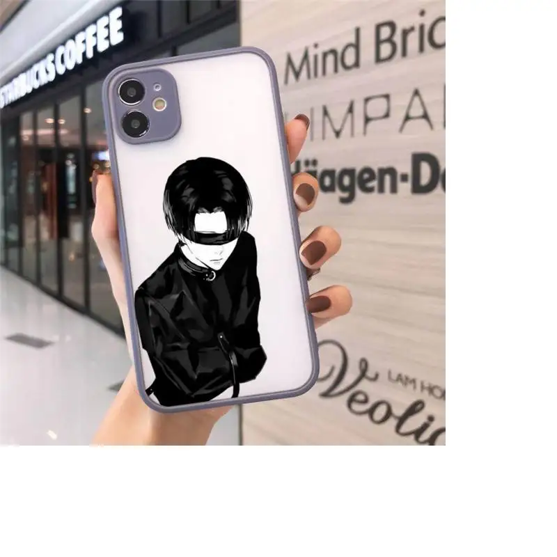 

Attack on titan Phone Case Matte transparent For Gray iPhone 12 Mini 11 Pro XR XS Max 7 8 Plus X Back Cover