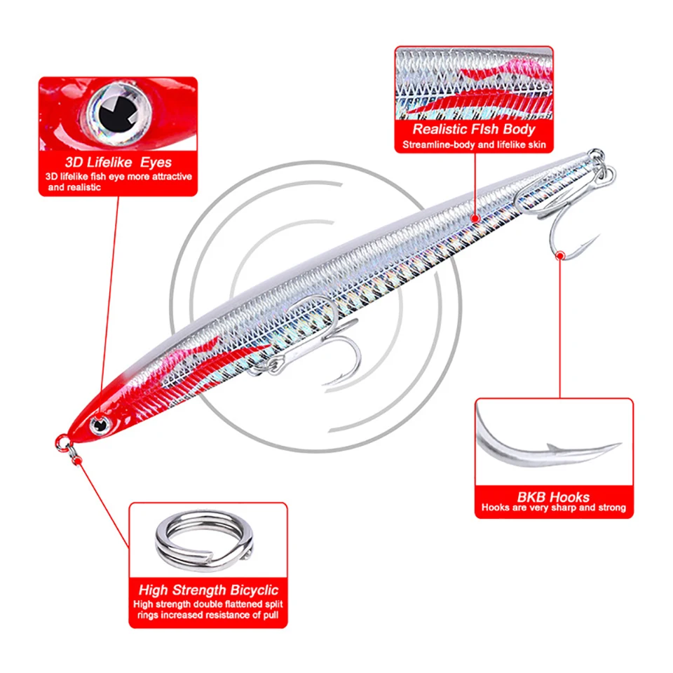 1 шт. 13 мм карандаш рыболовные приманки качественный профессиональный воблер