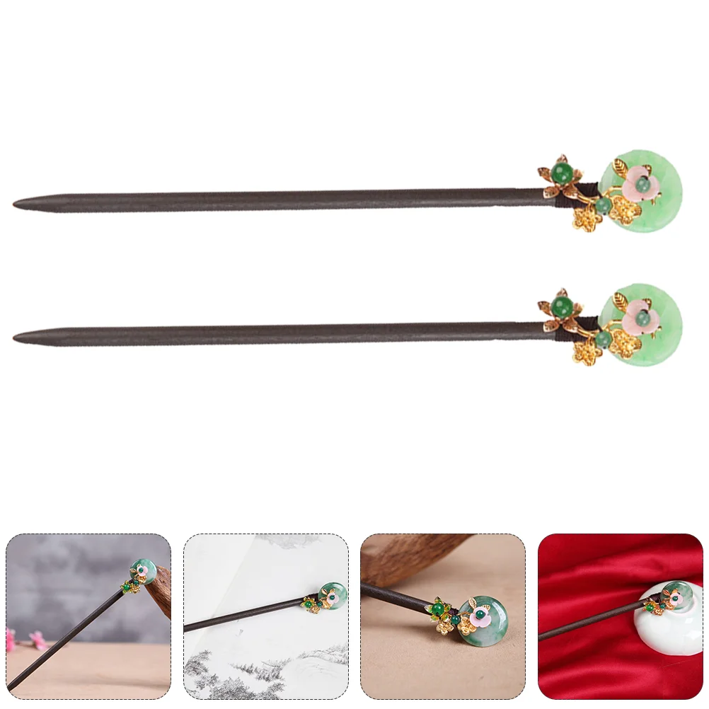 

2 шт. Китайский держатель для волос деревянная заколка для волос палочка для волос ювелирные изделия для волос