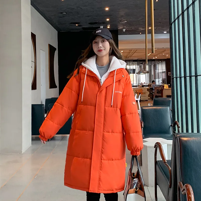 New Winter Jacket Women 2022 Mid-Length Korean Fashion Parkas Ladies Bbread Jacket Student Cotton Jacket Female Jacket