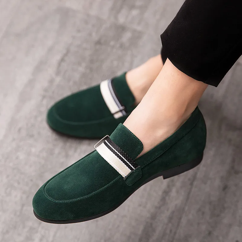 

Flat Brand Handmade Gentleman Party Men Casual Shoes Non-slip Office Business Formal Men's High Quality Comfortable New 2021