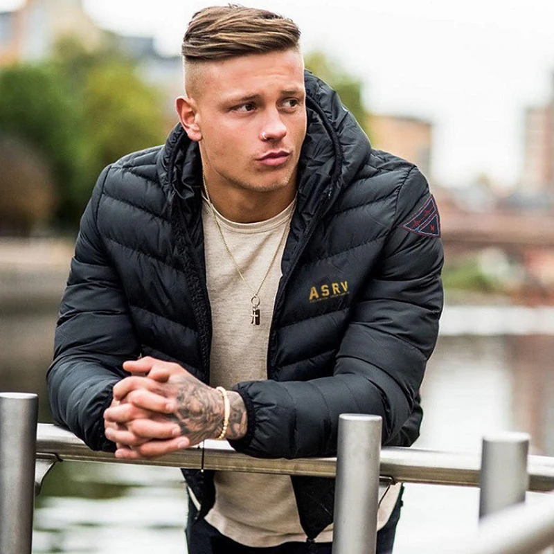 Новинка 2019 модные куртки Мужская парка casaco masculino осенне-зимняя теплая верхняя