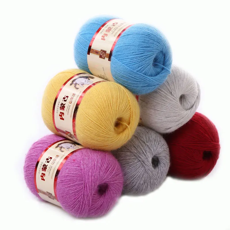 Монгольский из мягкого кашемира Пряжа 100% грубой шерсти ручной вязаный чистого