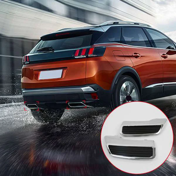 Задний глушитель выхлопной трубы для Peugeot 3008 5008 2017 2018 2019 хром|Выхлопной узел в