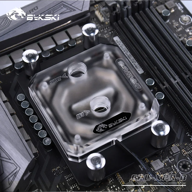 Блок ЦП Bykski для AM3/AM4 Ryzen3/5/7 Матовый акриловый RGB (12 В 4 контакта) RBW (5 3 блок водяного