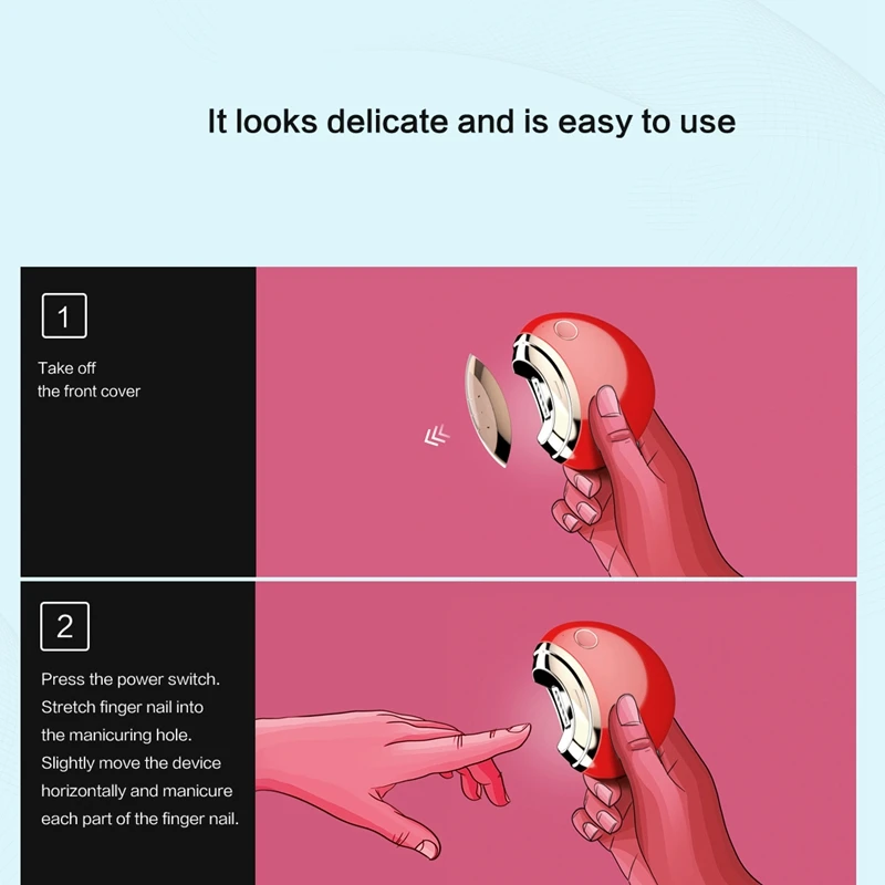 Электрические щипчики для ногтей с USB зарядкой детская пилка Профессиональный