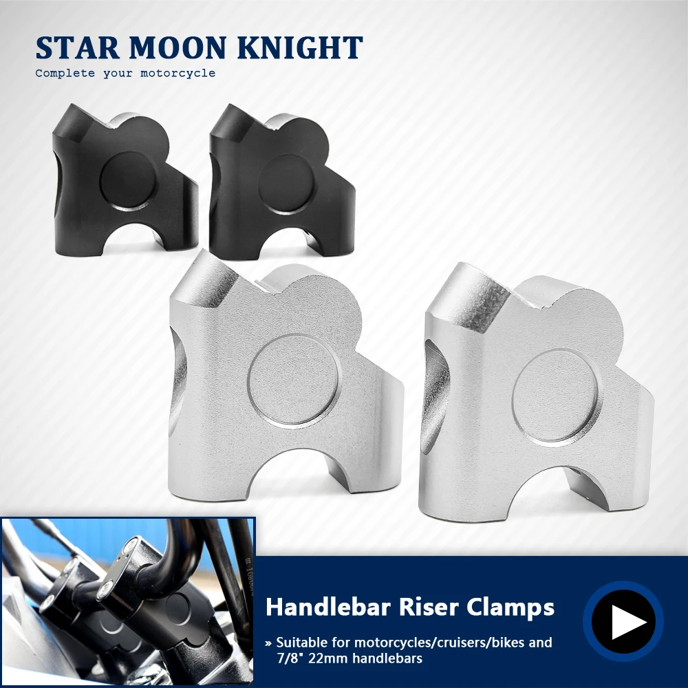 Универсальный Мотоцикл с ЧПУ алюминиевый руль стояк зажим Крепление конус 2 шт. 22