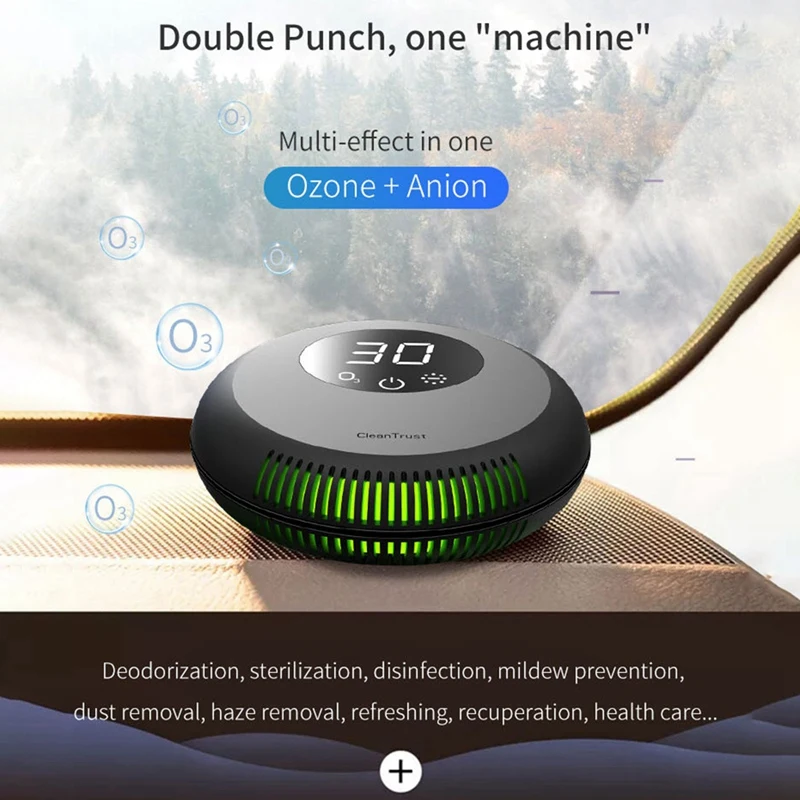 Car Ionizer Air Purifier Freshener PM2.5 Dust Smoke Cleaner for Home/Car/Office/Taxi |