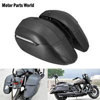 universal motorcycle classic hard bags saddlebags heavy duty mounting black for kawasaki for honda for harley touring softail