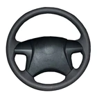 Чехол рулевого колеса автомобиля для Toyota Highlander Camry Fortuner Hilux по индивидуальному заказу DIY рулевого Обёрточная бумага из микрофибры ручной работы для детей