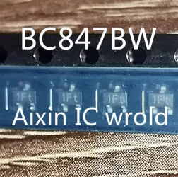 100 шт. новый транзистор BC847BW 45 В/0.1A 115 BC847BWT1G 1Ft 1F IFt SOT-323 BC847 BC847B В/100MA NPN - купить по