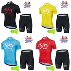 Новинка 2021, Высококачественная детская одежда для велоспорта, летний комплект из Джерси с коротким рукавом для мальчиков и девочек, одежда для велоспорта, детская одежда для велоспорта