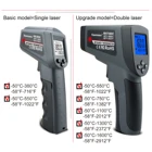 -50  1600C Инфракрасный термометр с ЖК-дисплеем ИК цифровой термометр CF выбор поверхностной температуры термометр пирометр