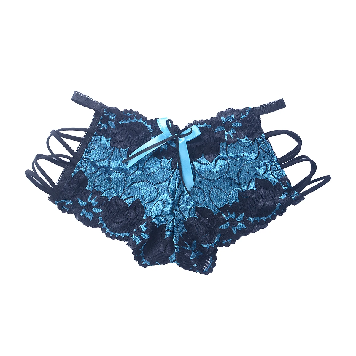 1 предмет Для женщин кружевные трусы с принтом в стиле пэчворк трусики-стринги