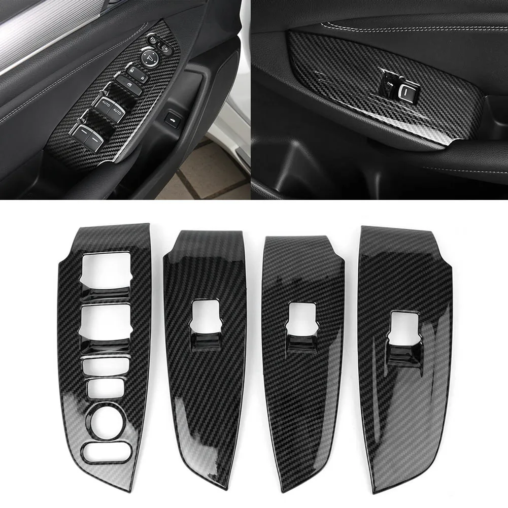 Для HONDA ACCORD 2018 2019 2020 кнопки переключателя окна панели украшения крышки отделки ABS