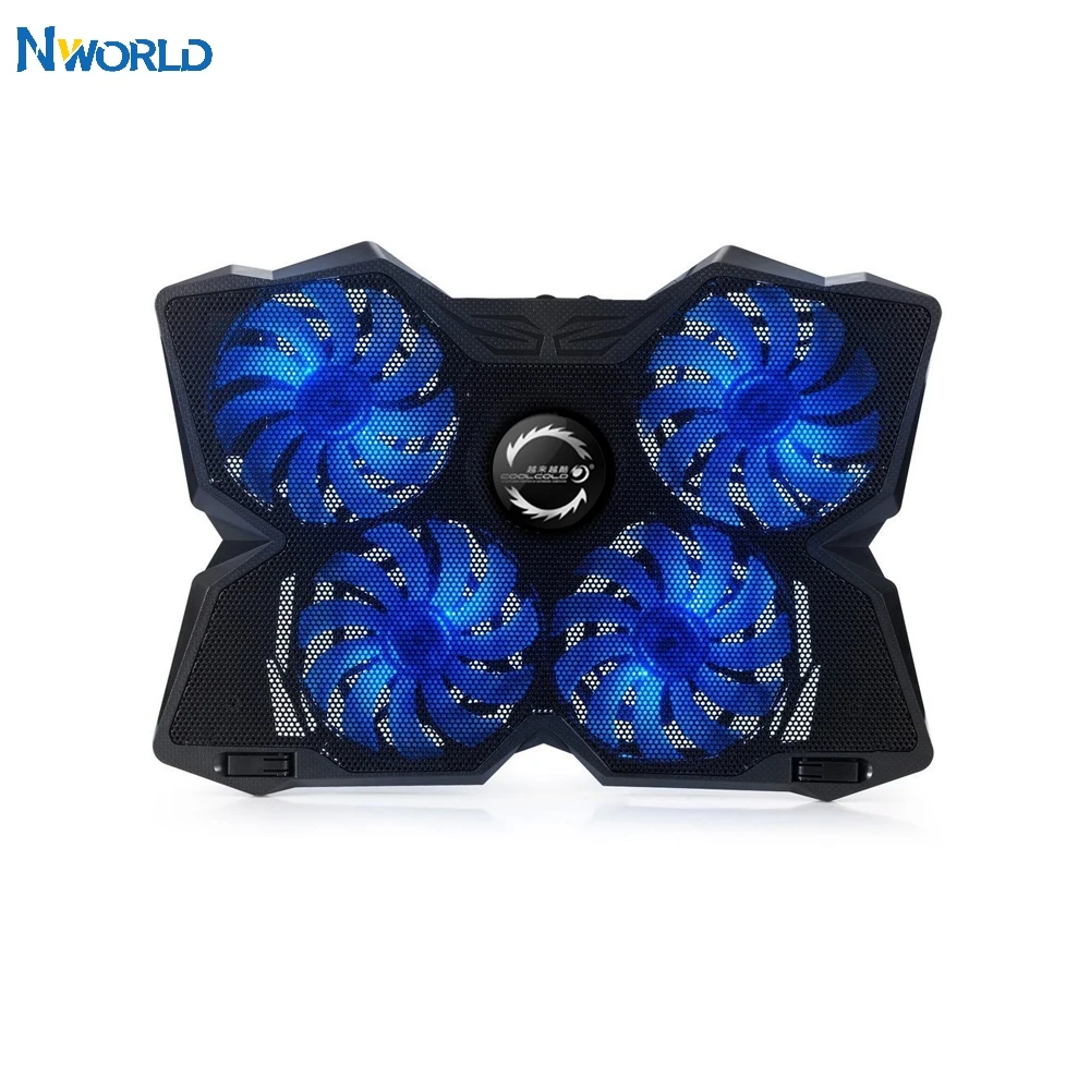 Охлаждающая подставка для ноутбука игровой USB кулер с 4 тихими вентиляторами