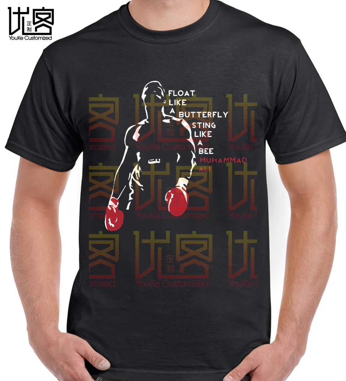 

men's muhammad ali t shirt guys latest personality t shirt fashion casual classic t-shirts