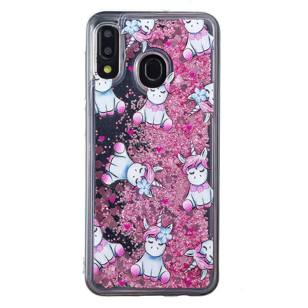 Luxury Painted Quicksand Case Shell for Samsung A10 A20 A30 A40 A50 A60 A70 A20E M10 M20 M30 A6 Plus A8 A9 A7 2018 Cover |