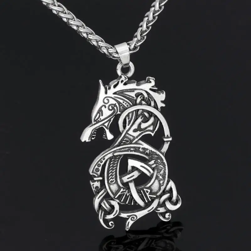 

New Fashion Retro Domineering Men's Necklace Dragon Pendant Long Sweater Chain Personalized Jewelry Accessories