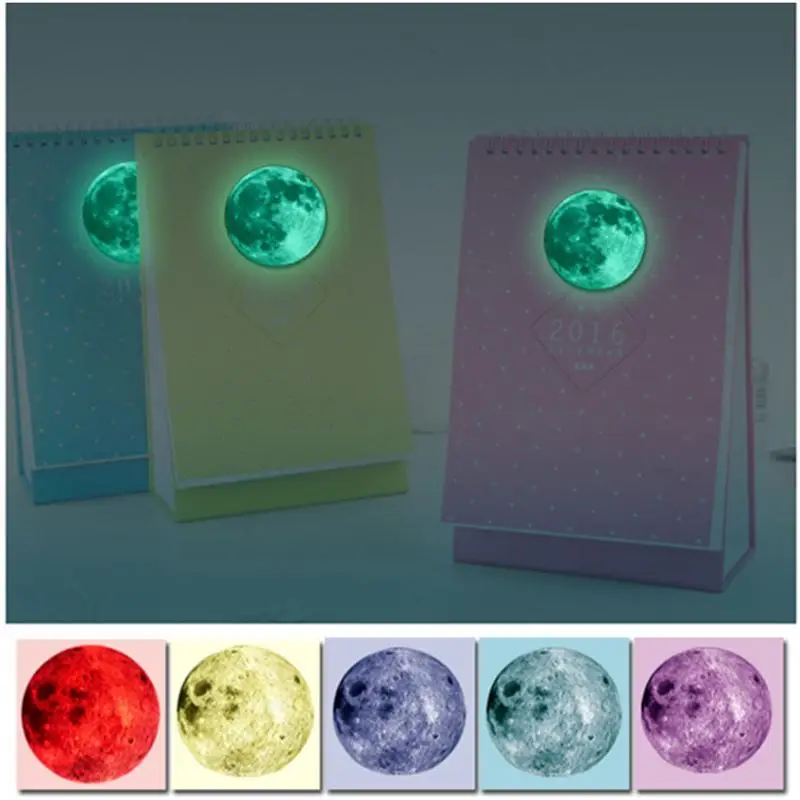 

1 Pcs of New Luminous Moon Note Paper Sticker Label Notebook Computer Phone DIY Decor Kids Gift Stationery