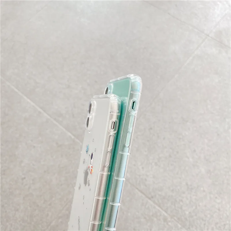 

Funny Cartoon Astronaut Shockproof Phone Case For iPhone 12 11 Pro Max X XR XS Max 7 8 Plus SE 2020 Cute Cartoon Funny Fundas