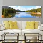 Алмазная 5d живопись сделай сам, вышивка с мотивами летних пейзажей, снега, гор, озера, пейзаж, мозаика большого размера, A2038