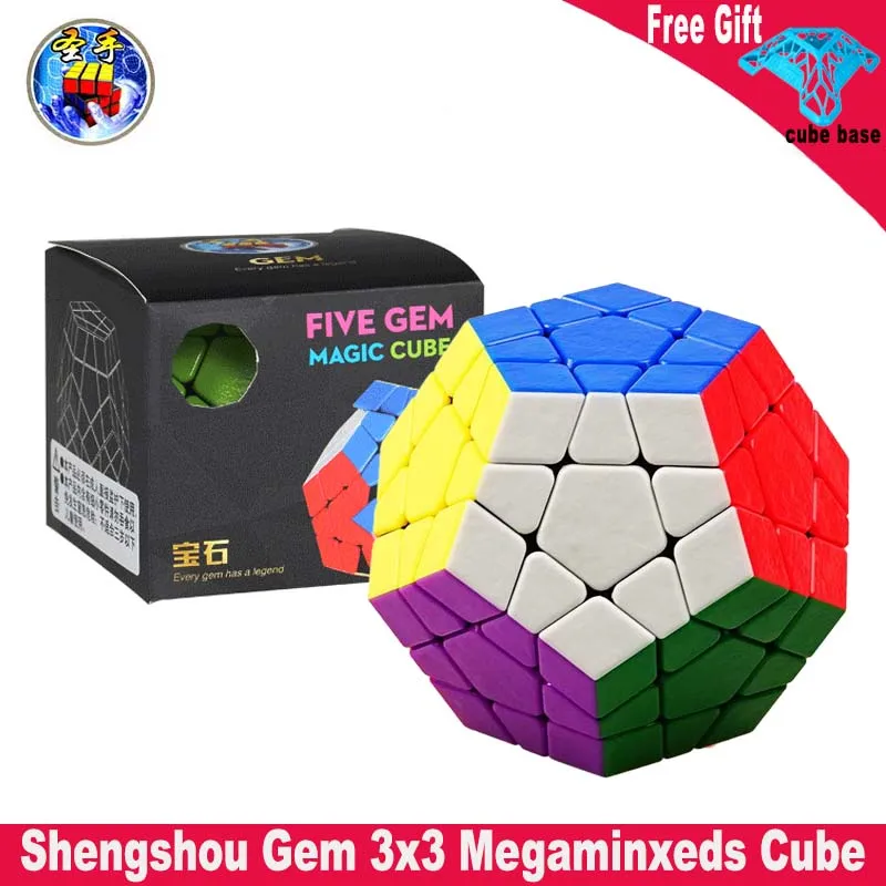 

ShengShou Gem 3x3 Megaminxeds Magic Cube Professional Neo Sensou Speed Cube 3x3x3 Puzzle Toys For Children cubo magico