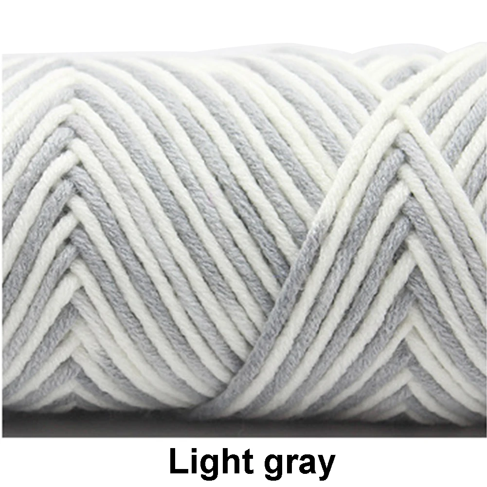 Вязание крючком мягкая пряжа молочное волокно хлопок 8 прядей поделки | Дом и сад