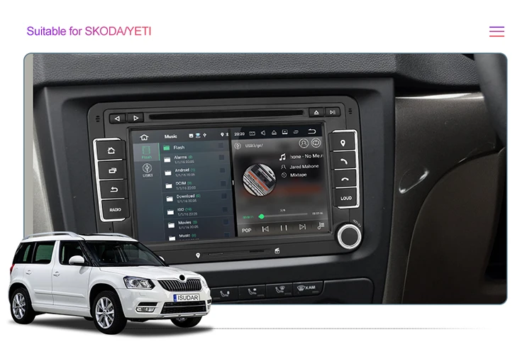 Android 9,1 2 Din Автомобильный мультимедийный dvd-плеер Авто Радио 2+ 16 USB SD gps для VW Golf Tiguan Skoda Fabia быстрая для сиденья Leon Skoda 47