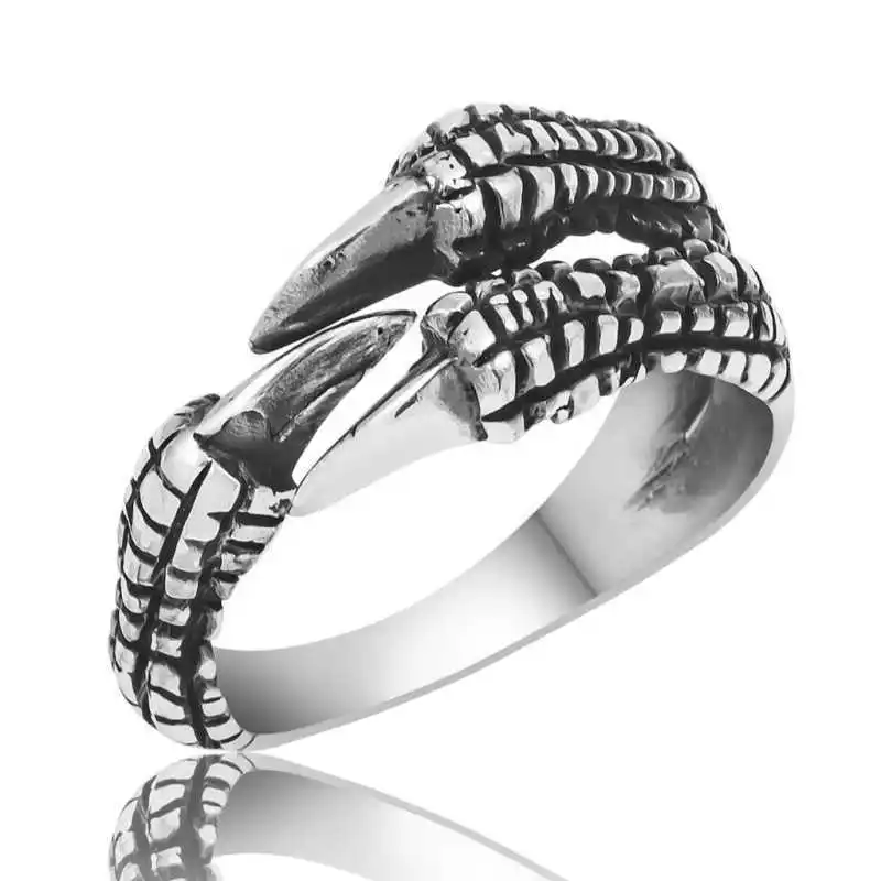 

Серебряное мужское кольцо Silverlina с когтями орла