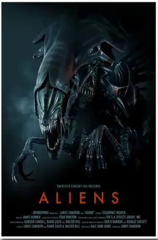 Шелковый постер Alien 13x20 24x36 дюймов Классическая научная фантастика картина из