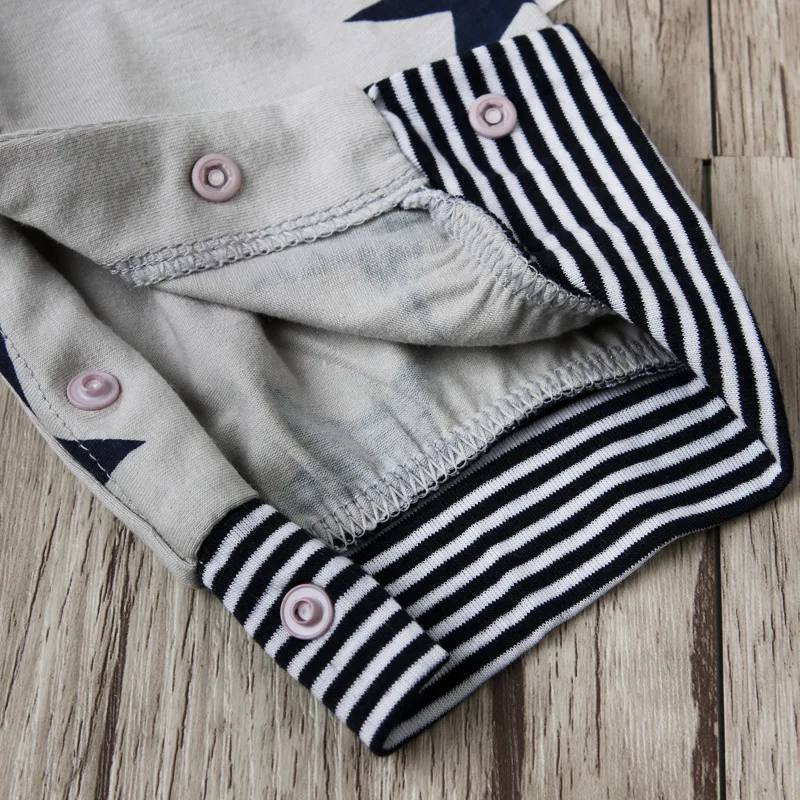 

Casual Baby Boy Outfit Clothing Suit Bebe Strap Trousers& Long-sleeved T-shirt& Hat Three-piece Children Set ropa bebe