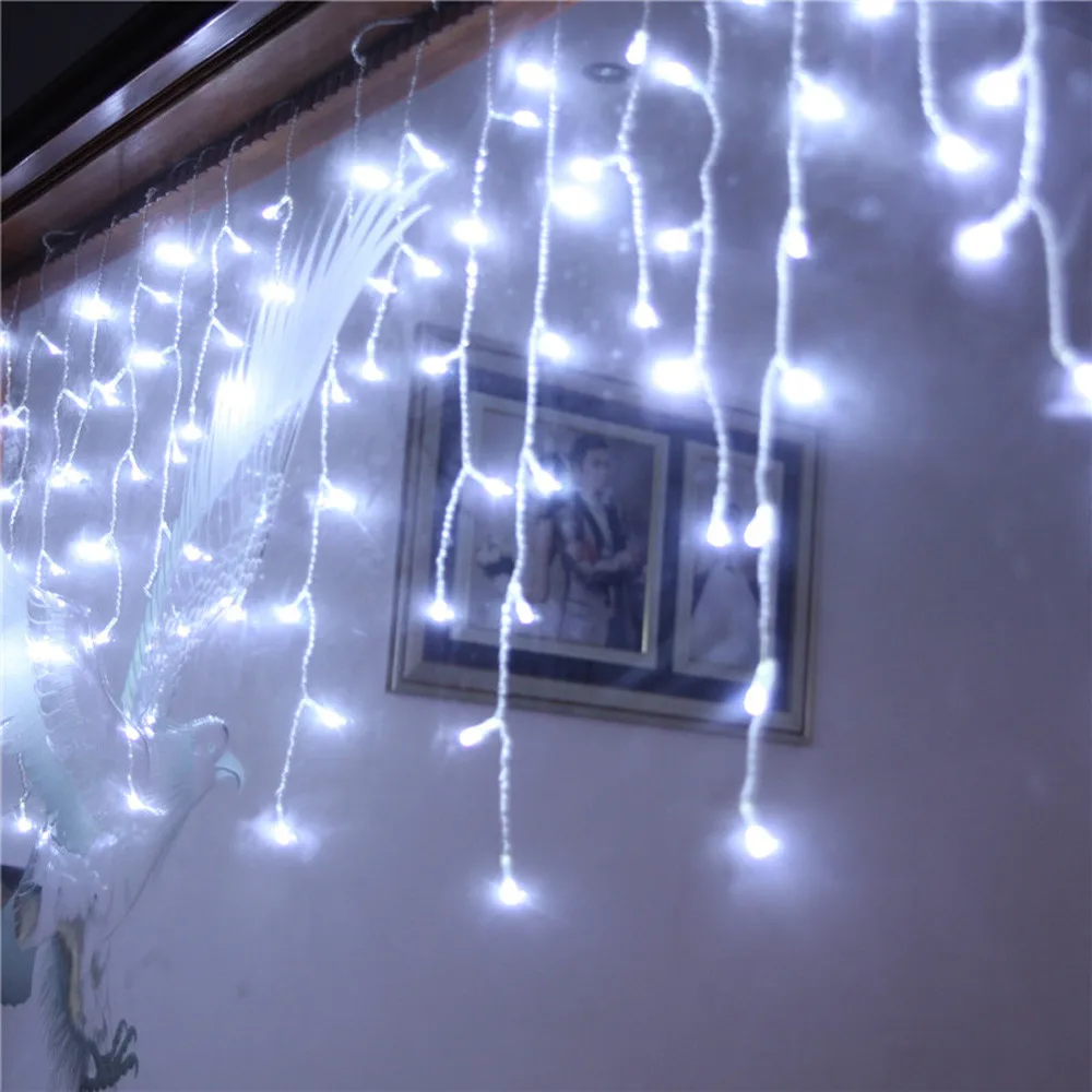 

Icicle lights LED Window Curtain Icicle String Fairy Lights Wedding Party Christmas Decor Icicle lights