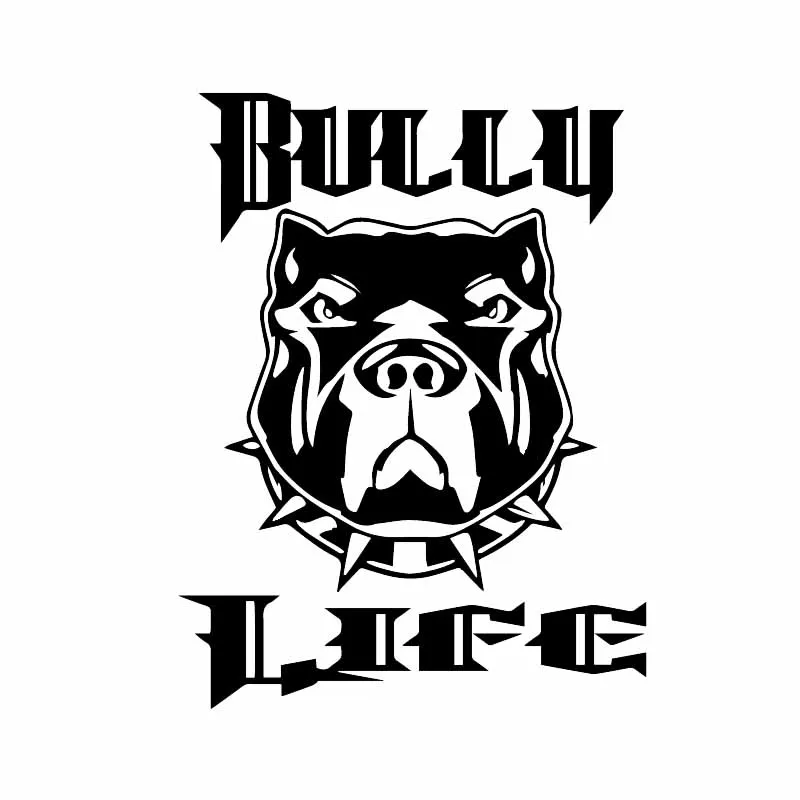 

Creative Bully Life Dog Animal Sticker High Quality PVC Waterproof Decal Personalized Car Decoration Accessories ZWW-3071