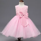 Платье для девочек с цветочным принтом, на Возраст 3-12 лет