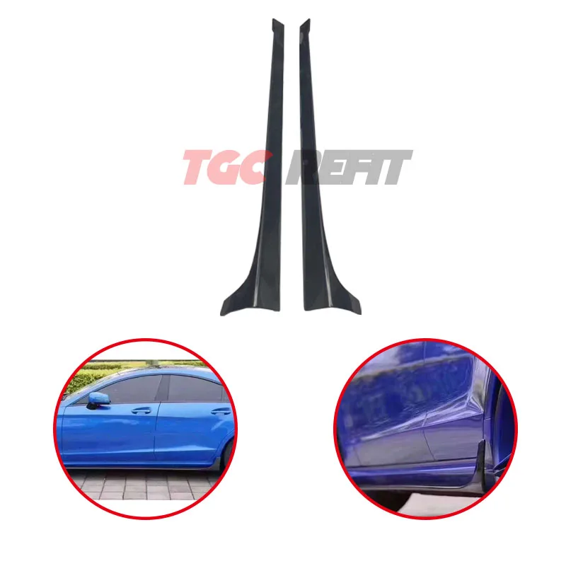 

For Merceders-Benz W218 CLS Class CLS350 CLS500 CLS45 CLS63 Car Body Kit 2012-2015 Carbon Fiber Side Skirt Lip Spoiler