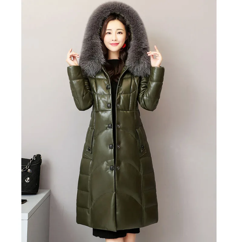 Зимний модный бренд воротник из лисьего меха с капюшоном 90% натуральный утиный