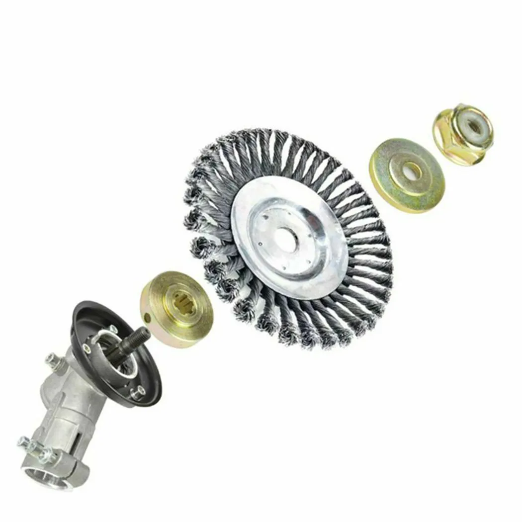 

4Pcs/Set Strimmer Brush Cutter Gearbox Blade Nut Metal Replacement Fixing Kit