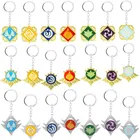 Брелок Genshin Impact в виде мондштадтского глаза Божия, 7 элементов, огонь, вода, ветер, гром, трава, лед, камень, подвеска, ювелирные изделия